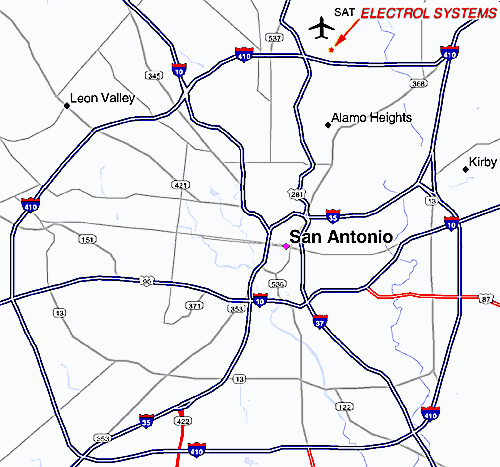 San Antonio Map
